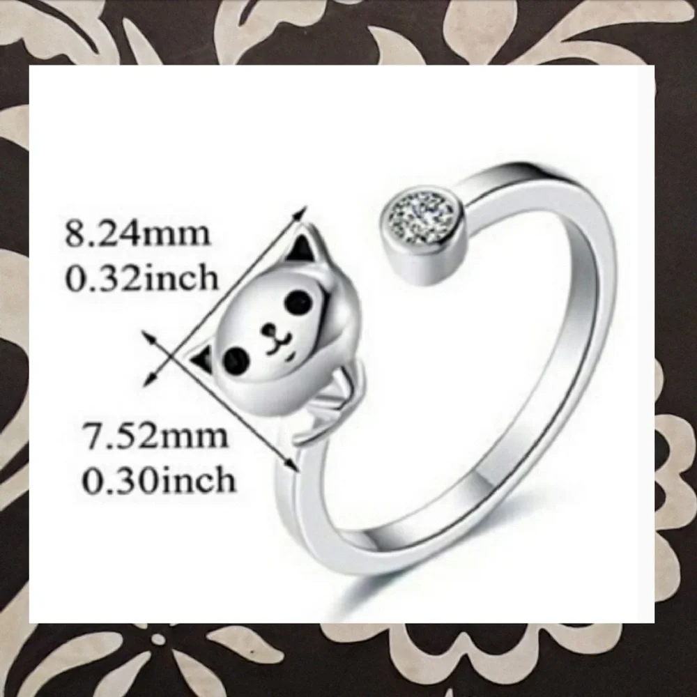 NEW S925 Kitty Ring - Picture 5 of 5